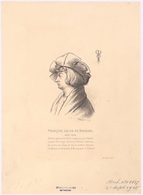 Portrait of Barbari, Jacopo de'