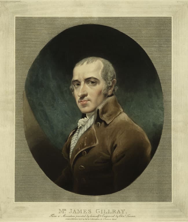 Portrait of Gillray, James