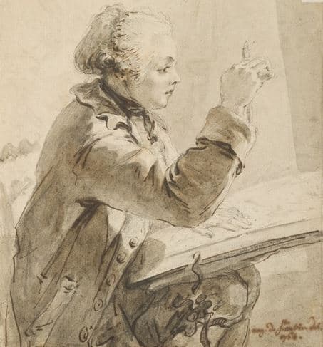 Portrait of Saint-Aubin, Augustin de