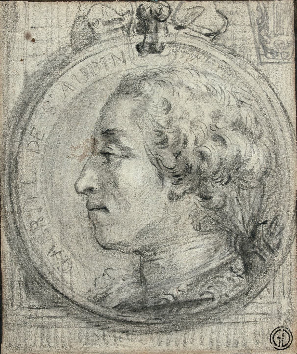 Portrait of Saint-Aubin, Gabriel de