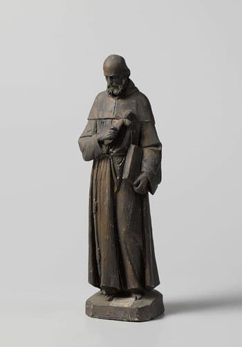 Monnik met kruis en boek (Willibrord?)