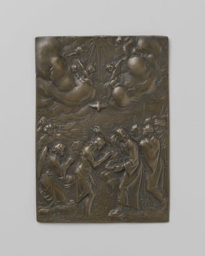 Plaquette met de Doop van Christus