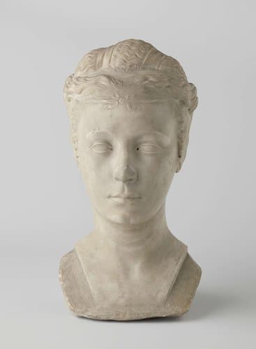 Kop van een jonge vrouw