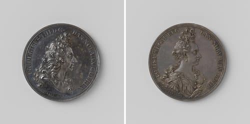 Frederik IV en Louisa, koning en koningin van Denemarken