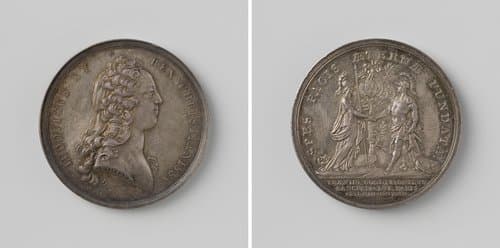 Tekenen van de voorlopige vredesvoorwaarden tussen de Keizer, Frankrijk, Engeland, Nederland en Spanje te Parijs