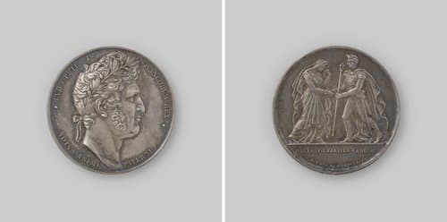 Huwelijk van Leopold I, koning der Belgen en Louise van Orleans te Compiegne, ter ere van Lodewijk Filips, koning der Fransen