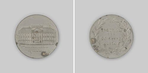 Inwijding van het nieuwe academiegebouw van de universiteit van Groningen