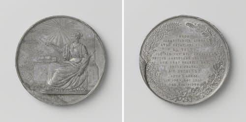 Honderdjarig bestaan van de loge La Vertu te Leiden en vijftigjarig lidmaatschap van de huidige voorzitter van de loge, J.C. Bucaille