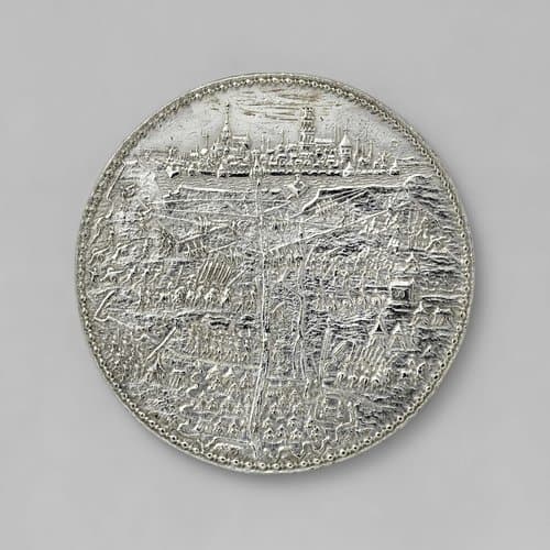 Ontzet van Coevorden en reductie van Groningen, penning geslagen in opdracht van Staten van Friesland