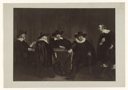 Thom. de Keyser. Die Bürgermeister von Amsterdam erwarten die Ankunft der Maria von Medici 1638.