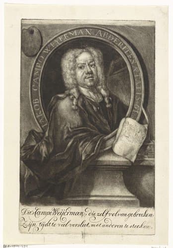 Portret van Jakob Campo Weyerman