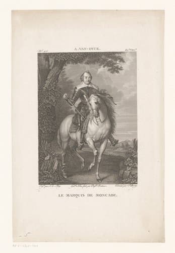 Ruiterportret van Hugues de Moncade