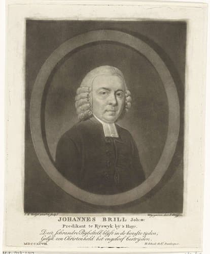 Portret van de predikant Johannes Brill