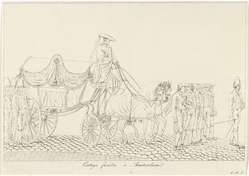 Rouwstoet in Amsterdam