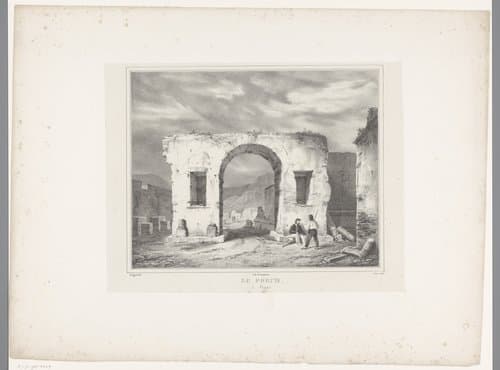 Gezichten in Italië naar tekeningen van Jules Coignet