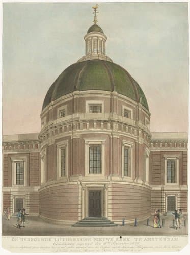 De herbouwde Lutersche Nieuwe Kerk te Amsterdam