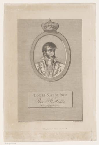 Portret van Lodewijk Napoleon Bonaparte