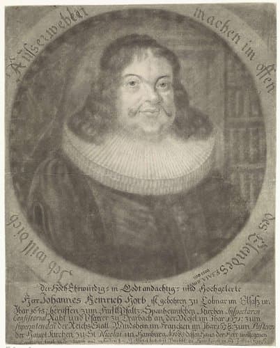 Portret van Johann Heinrich Horb