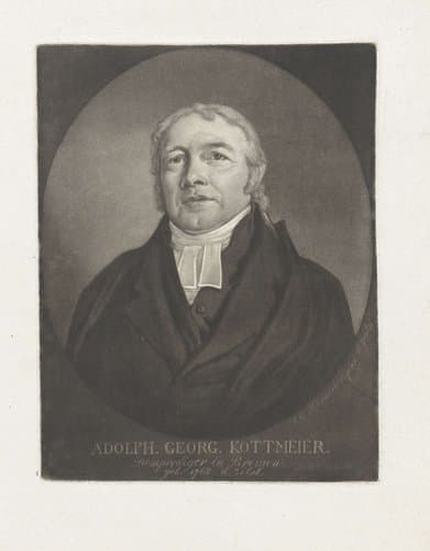 Portret van de predikant Adolph Georg Kottmeier