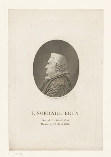 Portret van Johan Nordahl Brun