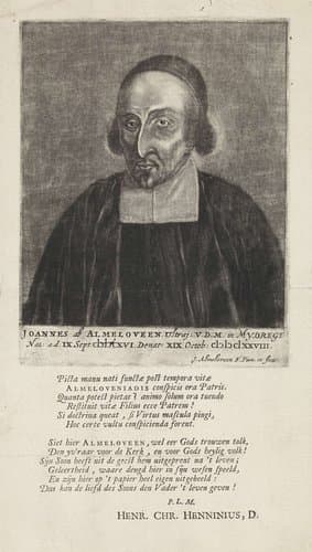 Portret van Johannes ab Almeloveen