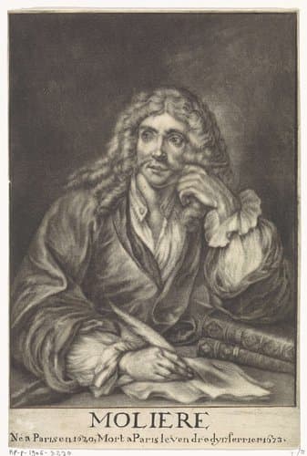 Portret van Jean Baptiste Poquelin de Molière