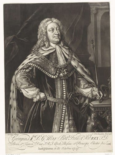 Portret van George II Augustus van Groot-Brittannië