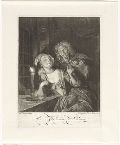 Man en vrouw met naald en draad