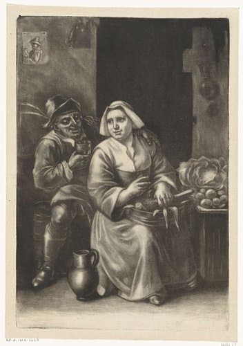 Een man en een vrouw met groenten