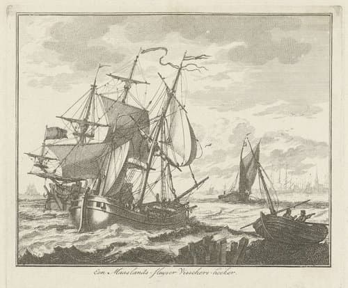 Een Maaslands-sluyser Visschers-hoeker