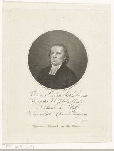 Portret van Johannes Jacobus Metelerkamp