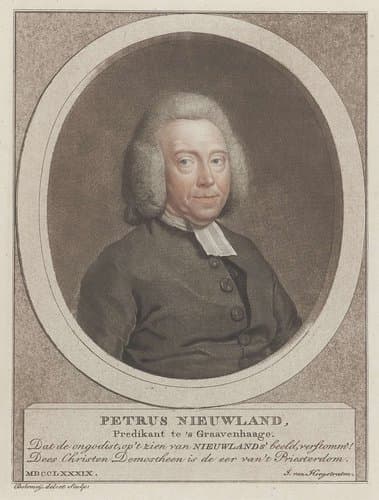 Portret van Petrus Nieuwland