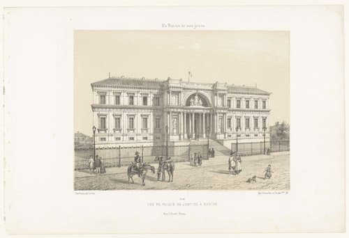 Vue du Palais de Justice à Nantes