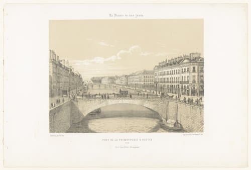 Zicht op de Pont de la Poissonnerie over de Loire in Nantes