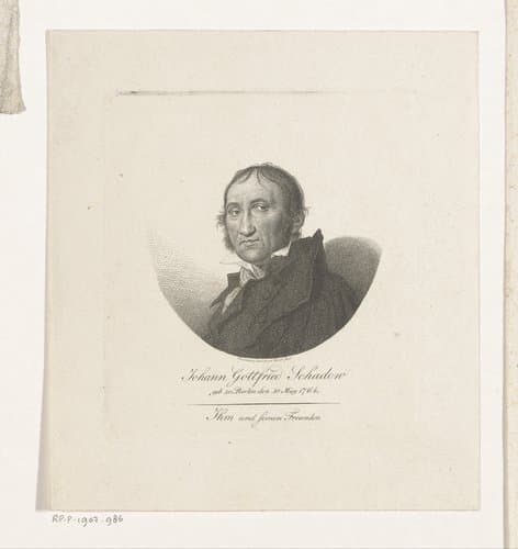 Portret van Gottfried Schadow