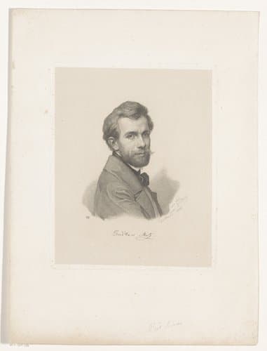 Portret van Gustav Ferdinand Metz