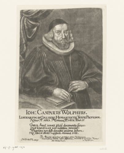 Portret van Johann Caspar Wolf