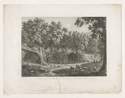 Ruderi esistenti a Tivoli del Piano inferiore della villa di Cassio