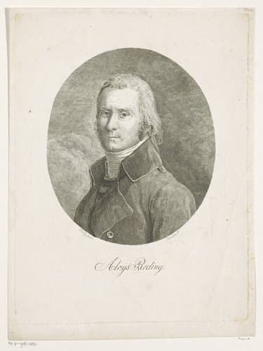 Portret van Alois Reding von Biberegg