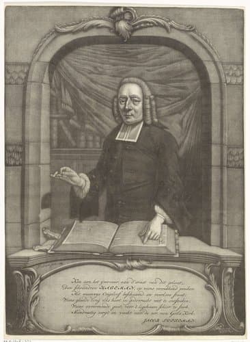Portret van Henricus Hageman, predikend
