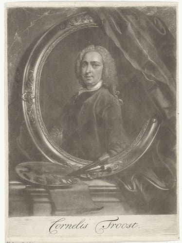 Zelfportret van Cornelis Troost