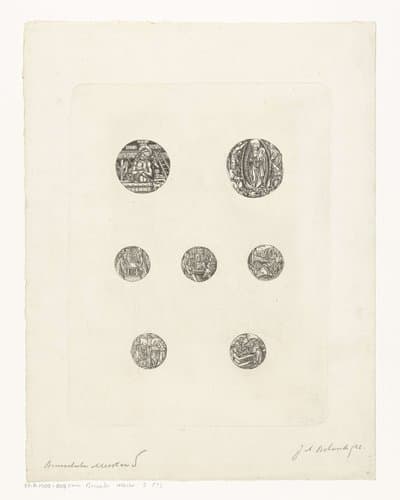 Zeven ronde voorstellingen met scènes uit het leven van Christus