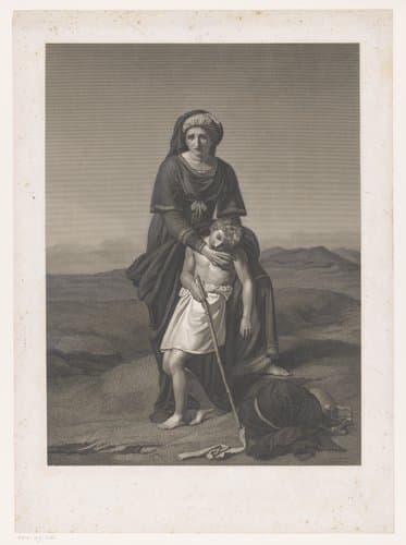 Hagar en Ishmael in de woestijn