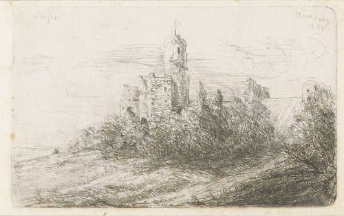 Ruïne van kasteel te Stromberg