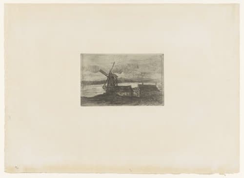 Molen en enkele huizen