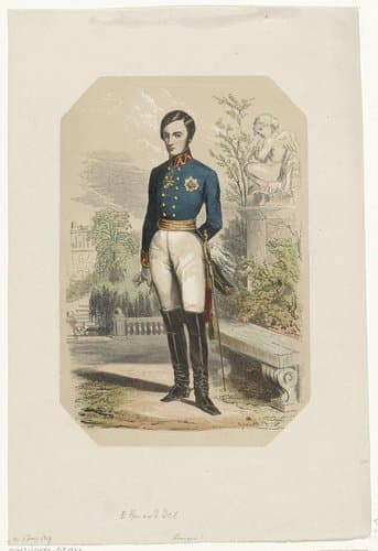 Portret van Frans V van Modena, aartshertog van Oostenrijk-Este