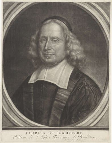 Portret van de predikant Charles de Rochefort