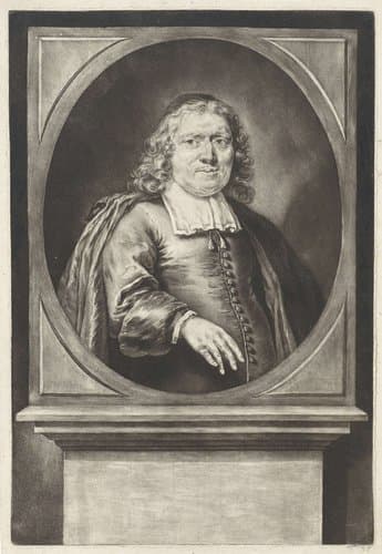 Portret van de predikant Josias van der Kapelle