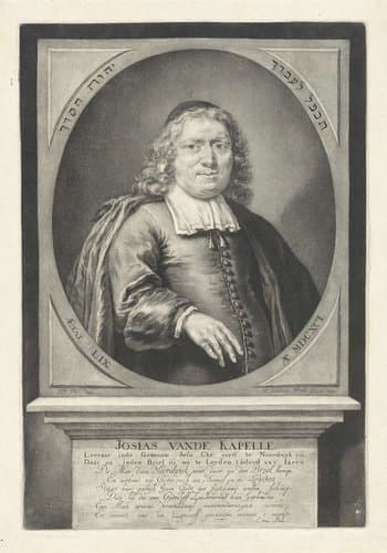 Portret van de predikant Josias van der Kapelle