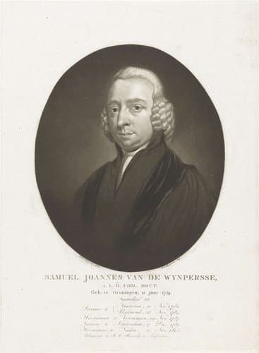 Portret van Samuel Johannes van de Wijnpersse